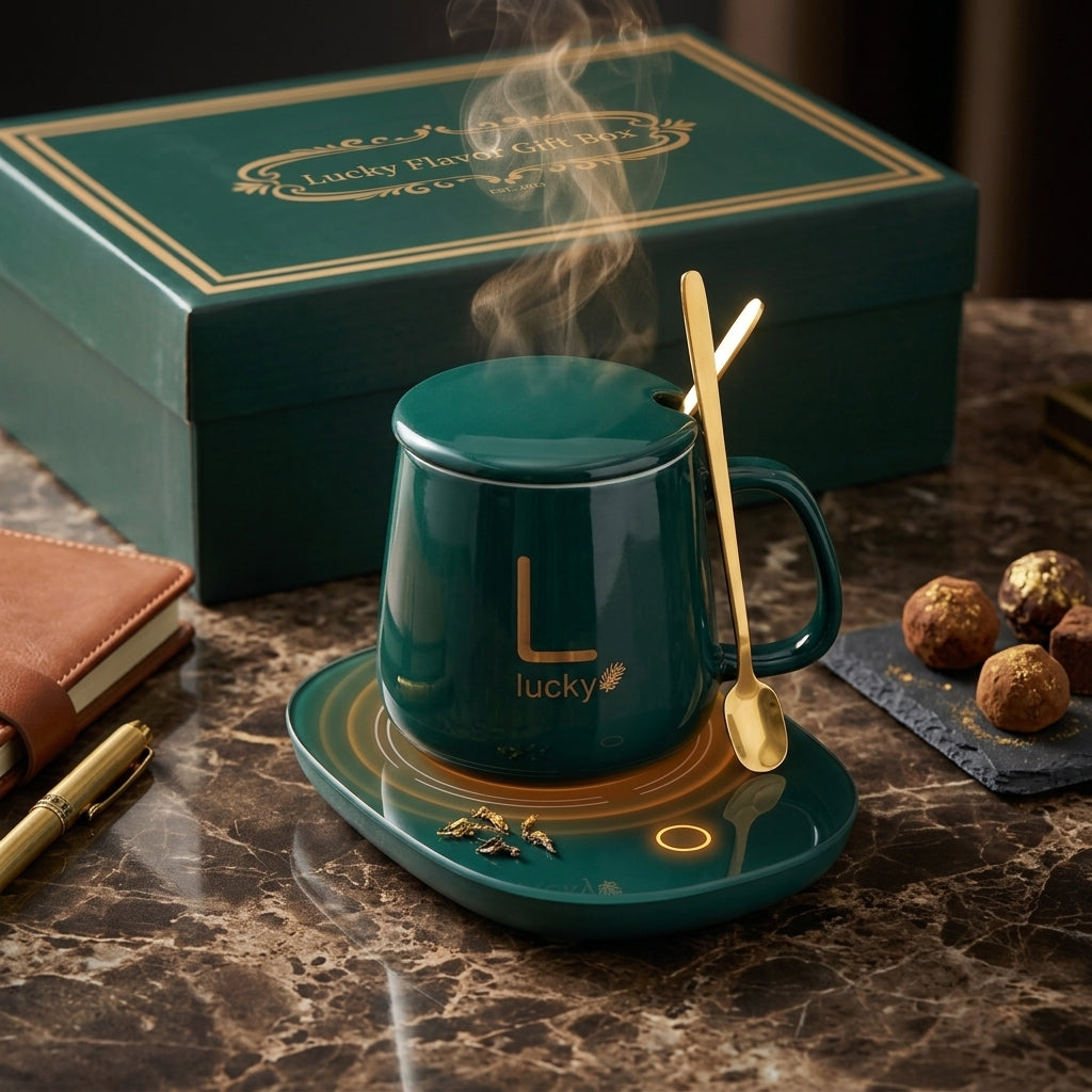 Ceramic Mug With Electric Warming Plate
