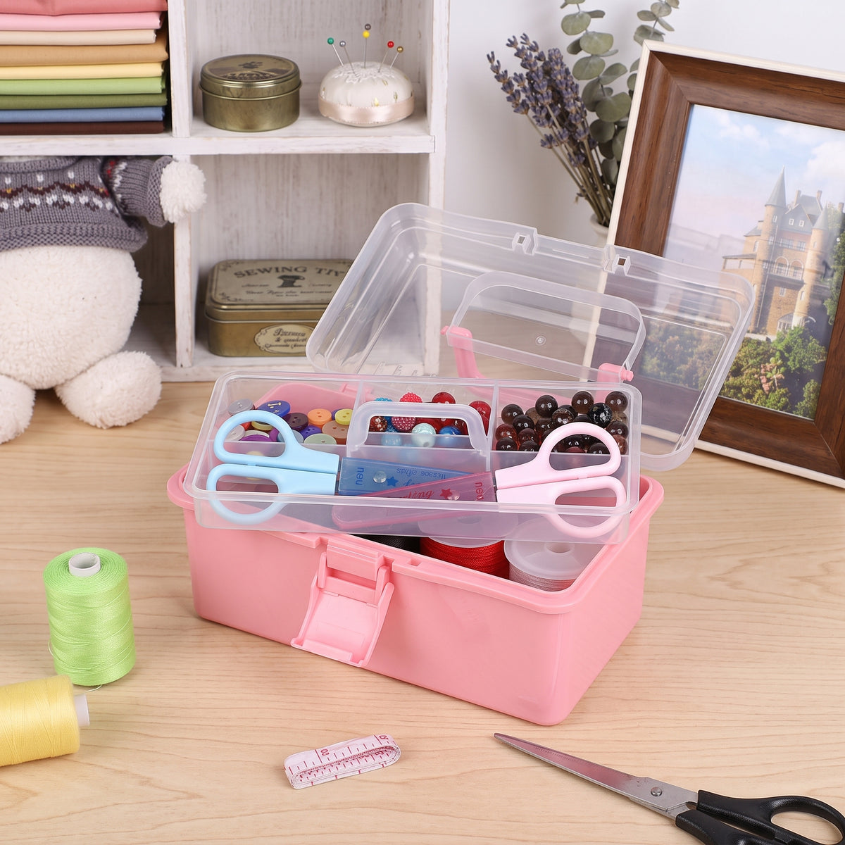 2-Layer Plastic Medicine Storage Box