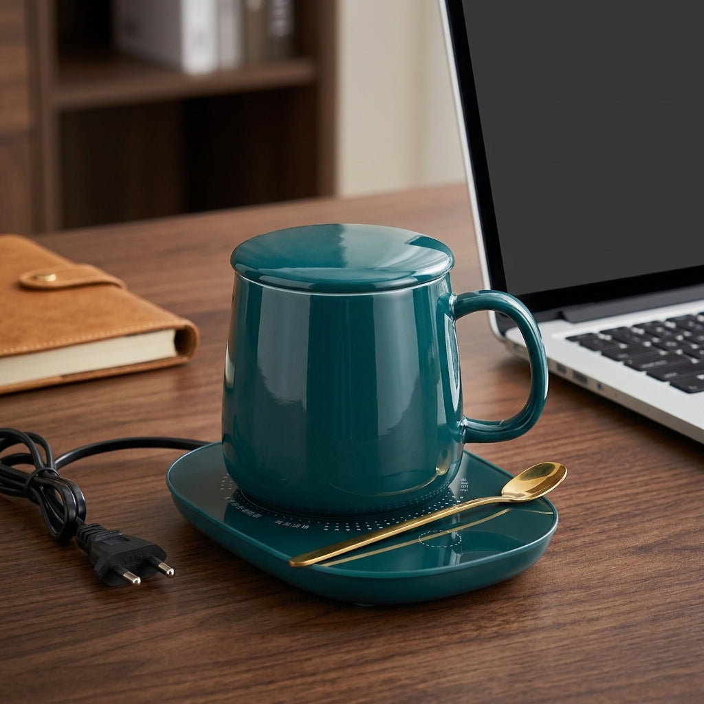 Ceramic Mug With Electric Warming Plate