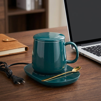 Ceramic Mug With Electric Warming Plate