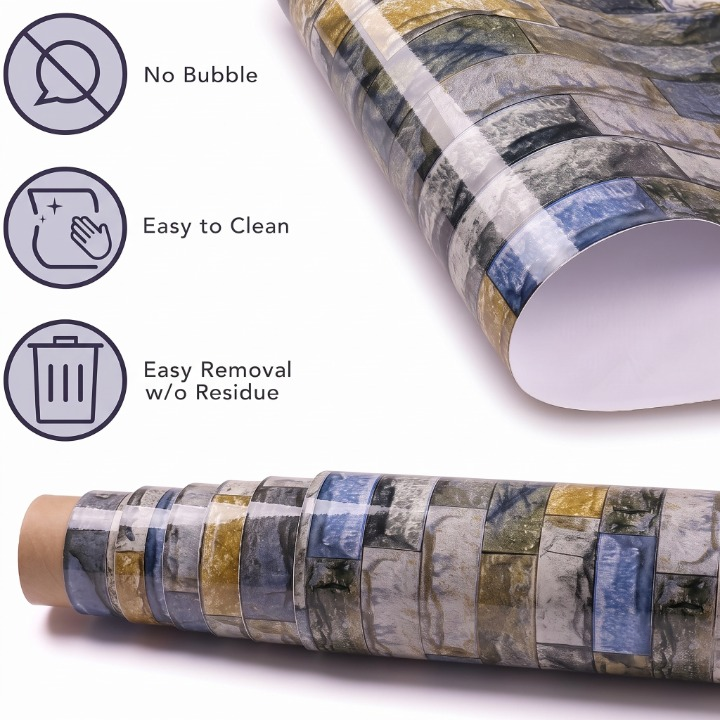 Self Adhesive Stone Mosaic Marble Sheet