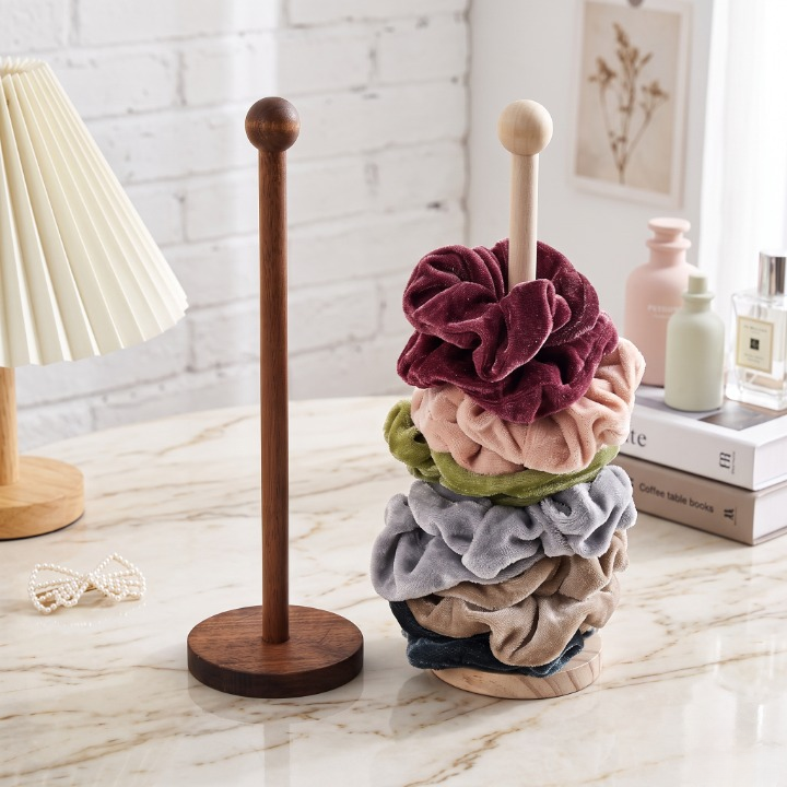 Wooden Hair Tie Organizer Stand