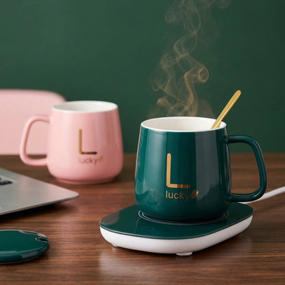 Ceramic Mug With Electric Warming Plate