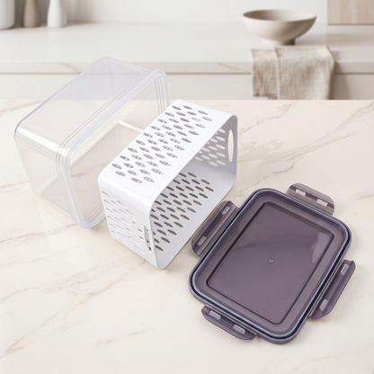 3PCs Double Layer Fridge Storage Baskets