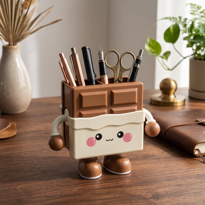Cute Cartoon Chocolate Pen Holder