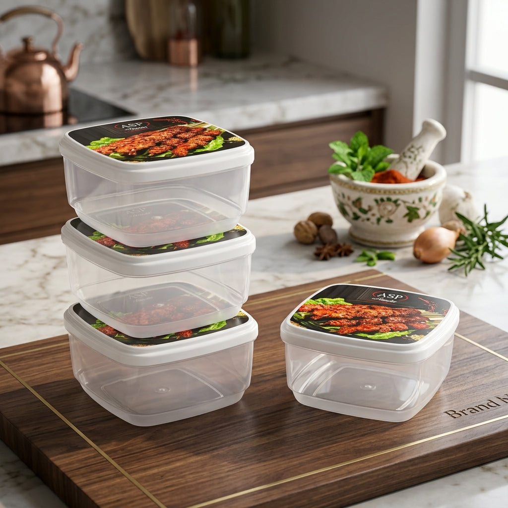 4PCs Multipurpose Plastic Bowl Set