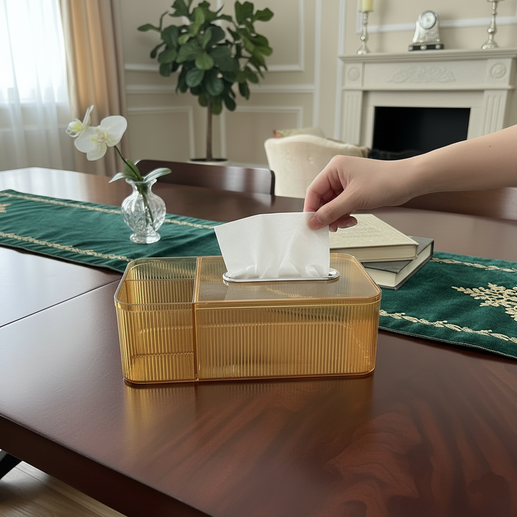 Multipurpose Transparent Tissue Box