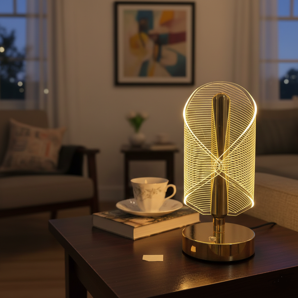 Rechargeable Touch Sensor Crystal Table Lamp