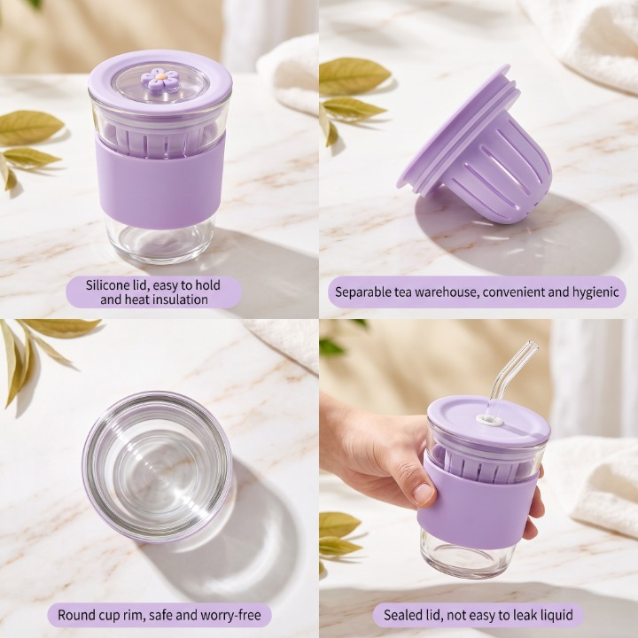 Portable Juice Infuser Travel Cup With Straw