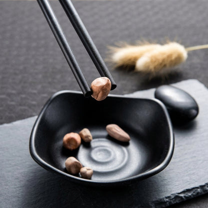 10PCs Black & Gold Reusable Non-Slip Chopsticks