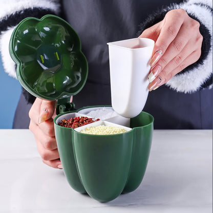 4-In-1 Bell Pepper Storage Containers With Spoons