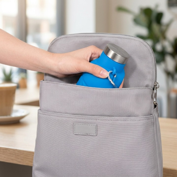 Silicone Foldable Travel Water Bottle