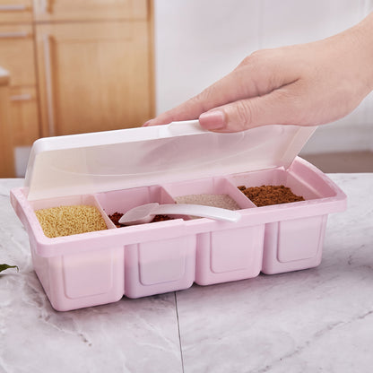 4-Compartment Spice Storage Box