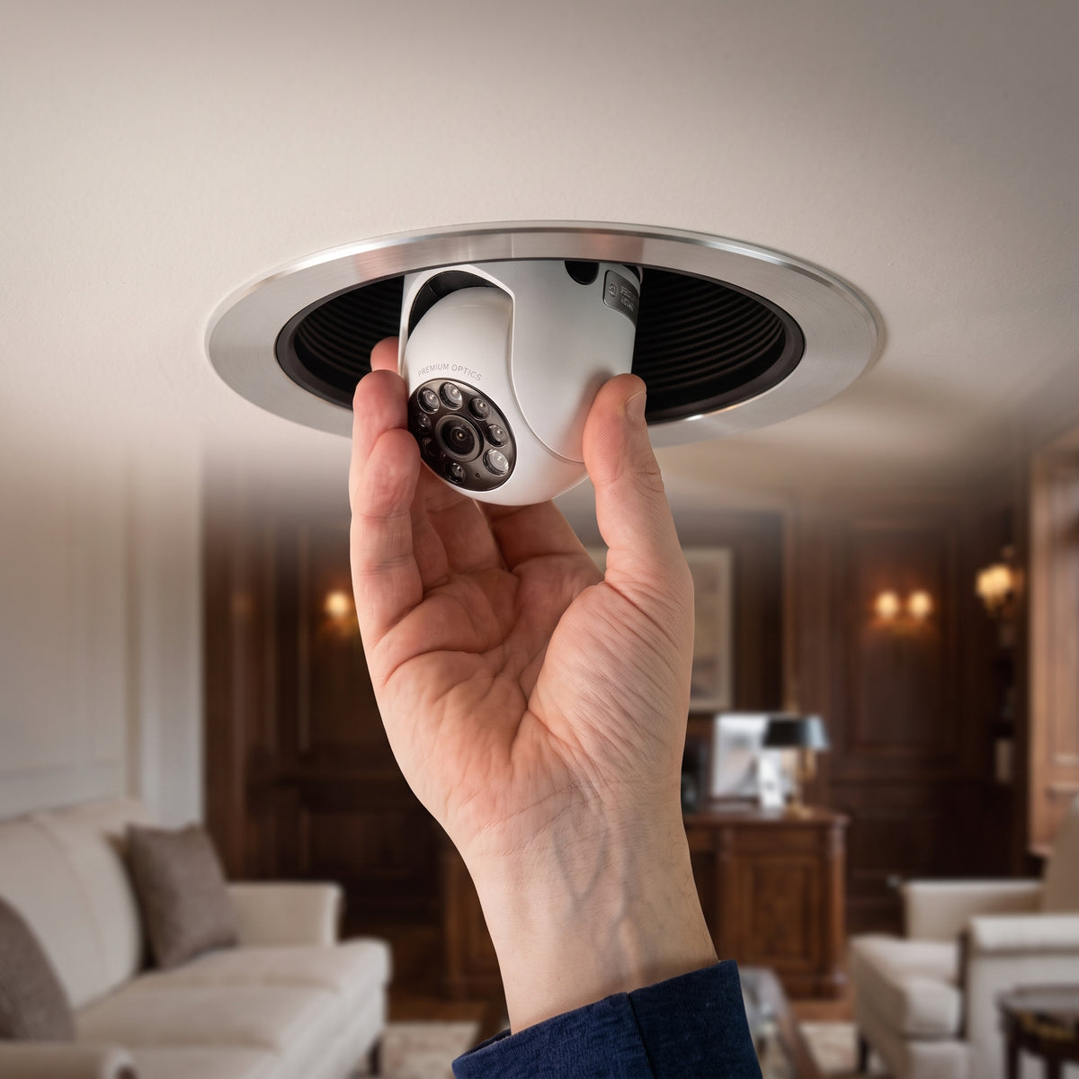 Wireless WiFi Bulb Security Camera