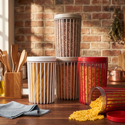 Elegant Striped Storage Jar 1500ML