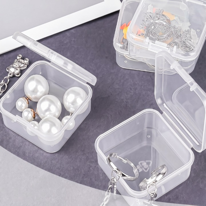 10PCs Transparent Mini Jewelry Storage Box