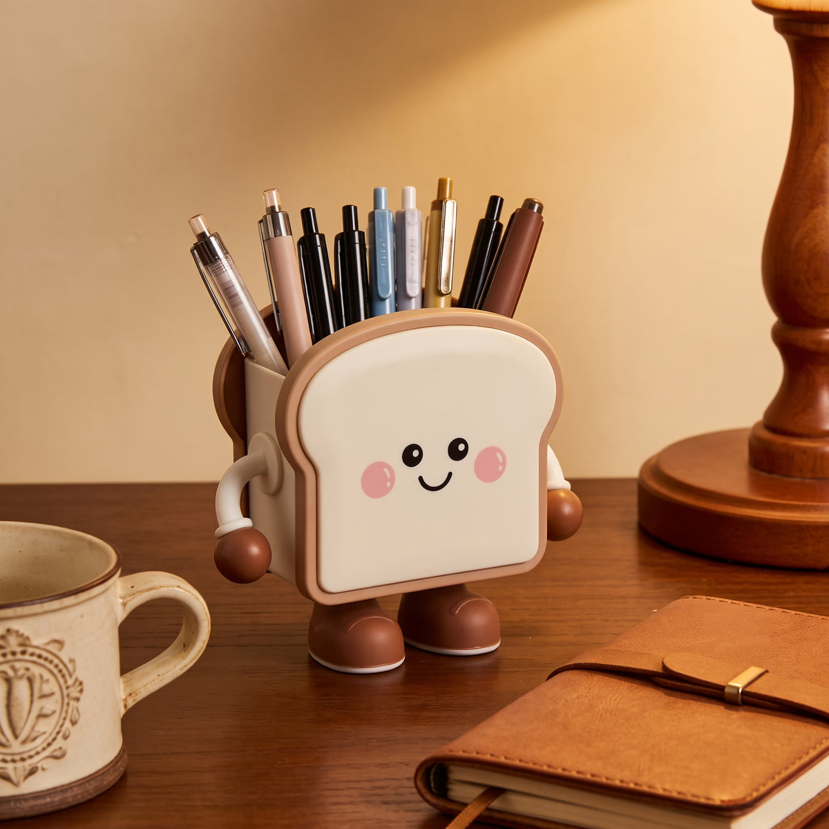 Cute Cartoon Sandwich Pen Holder