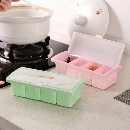 4-Compartment Spice Storage Box
