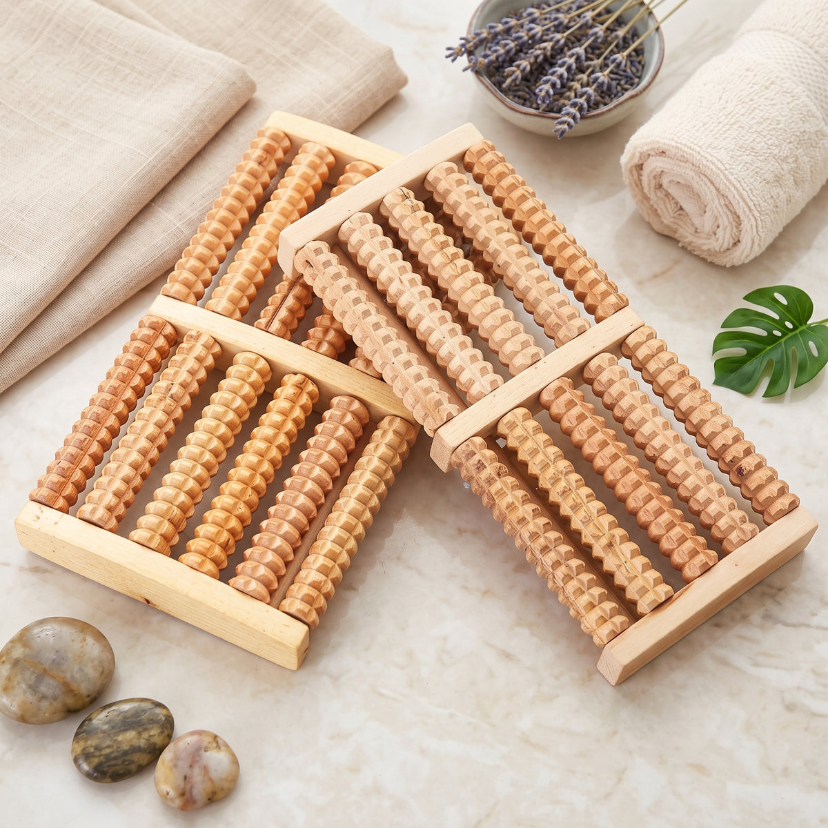 Portable Wooden Foot Massage Roller