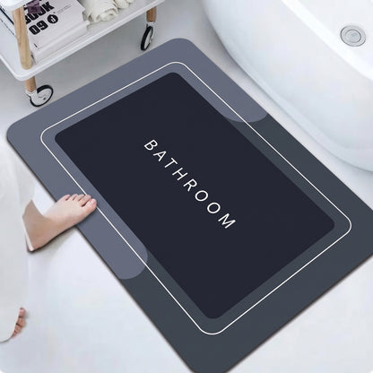 Super Absorbent Non-Slip Bath Mat (Random Design)