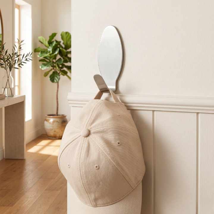 6PCs Stainless Steel Self-Adhesive Wall Hook