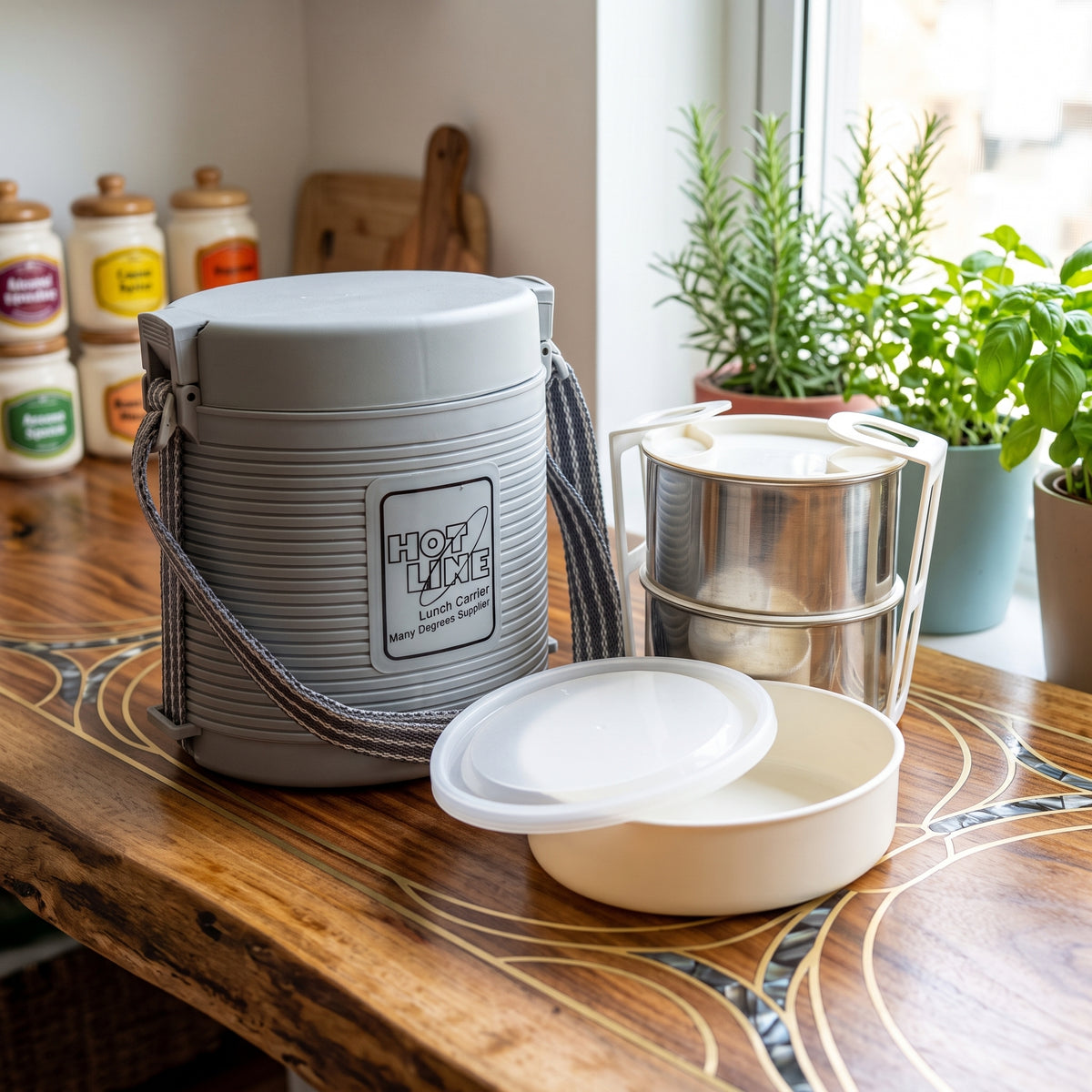 2-Layer Stainless Steel Tiffin Box