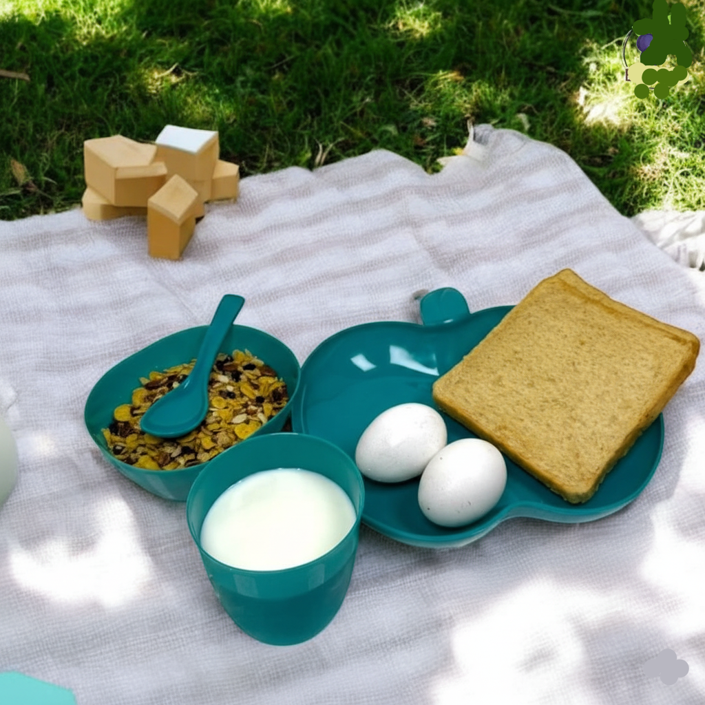 4 In 1 Kids Plastic Dinner Set