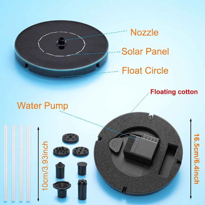 Automatic Solar Powered Water Fountain