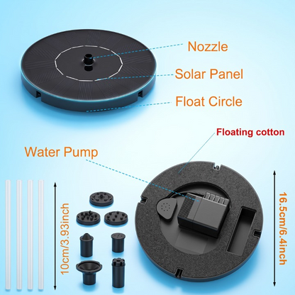 Automatic Solar Powered Water Fountain