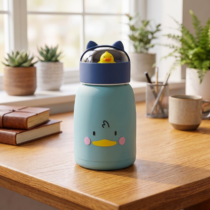 Cute Animal Double-Layer Kids Water Bottle 360ML