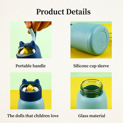 Cute Animal Double-Layer Kids Water Bottle 360ML