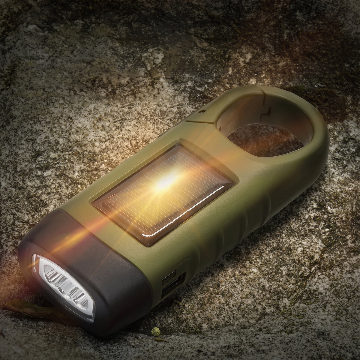 Portable Solar Hand Crank Emergency Light