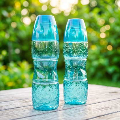 2PCs Crystal Wave Water Bottle