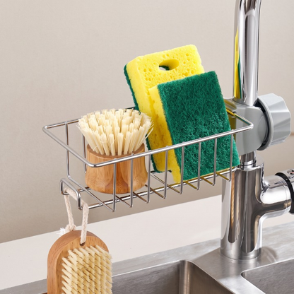 Stainless Steel Sink Sponge Holder Storage Rack