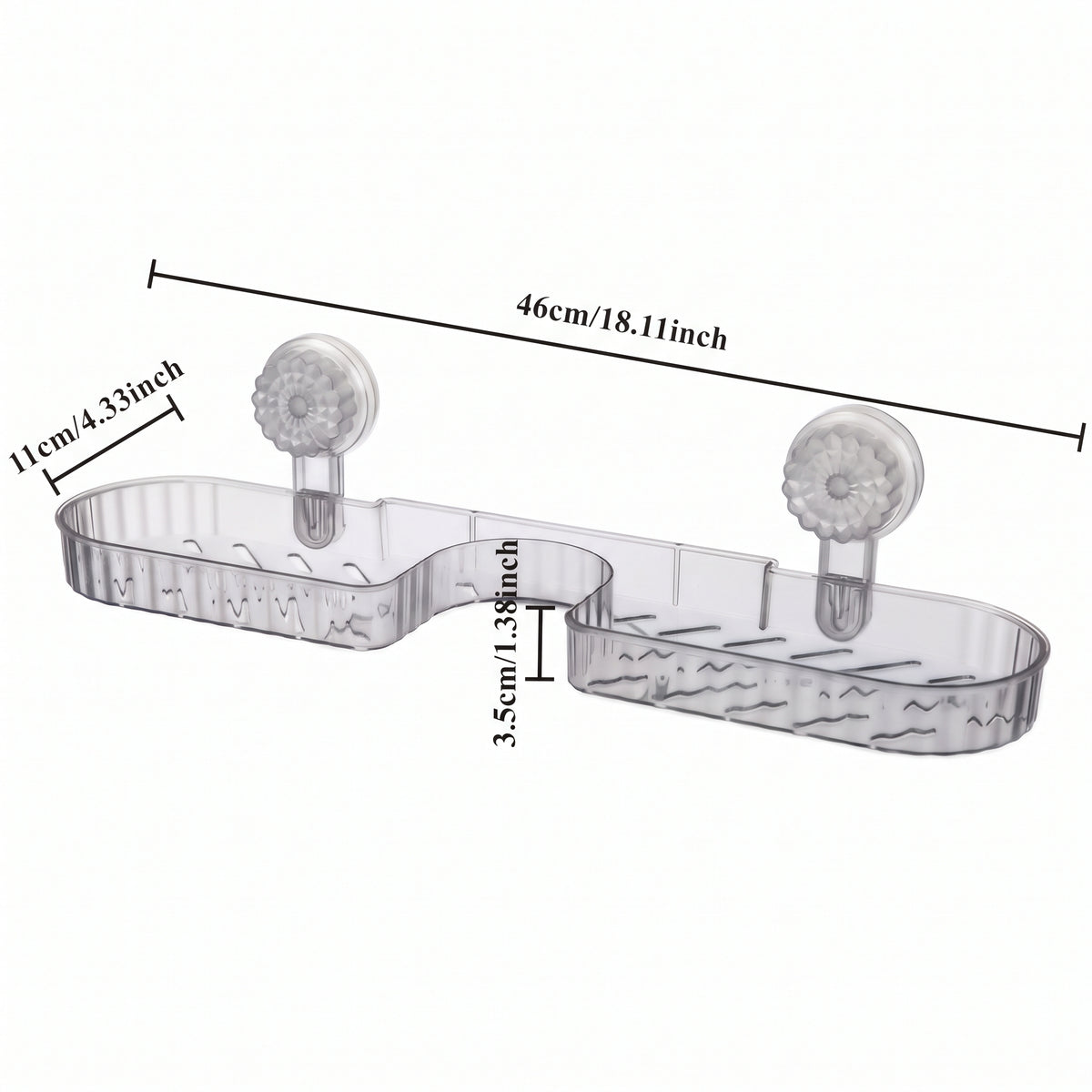 Wall Mounted Suction Storage Shelf