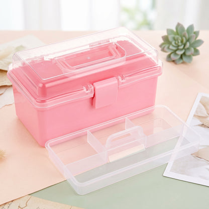 2-Layer Plastic Medicine Storage Box
