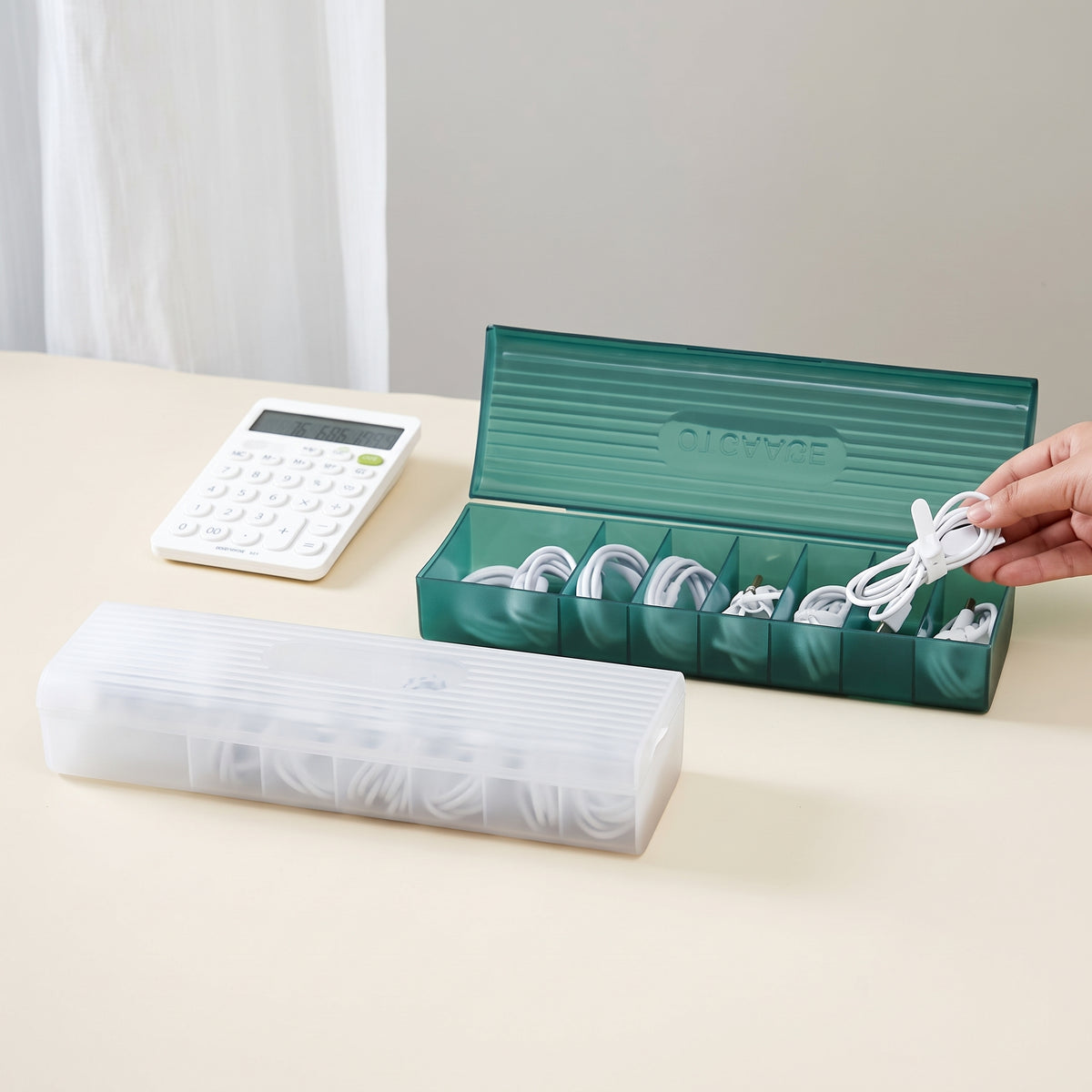 6-Compartment Desktop Storage Box