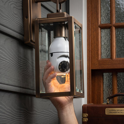 Wireless WiFi Bulb Security Camera