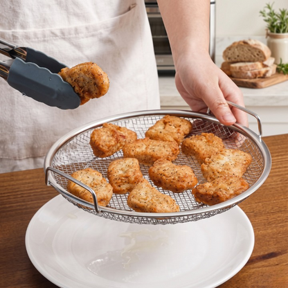 Stainless Steel Round Mesh Frying Basket
