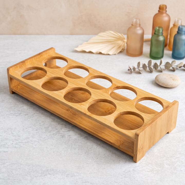 12 Grid Wooden Kitchen Egg Tray