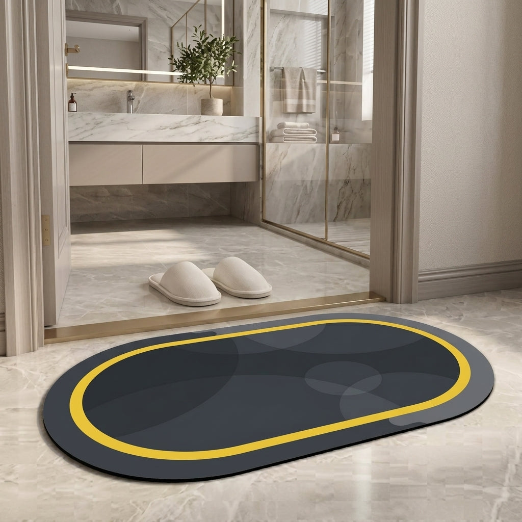 Golden Edge Non Slip Bath Mat