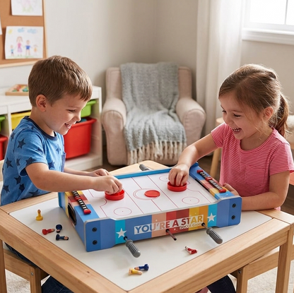 2-in-1 Football & Air Hockey Game