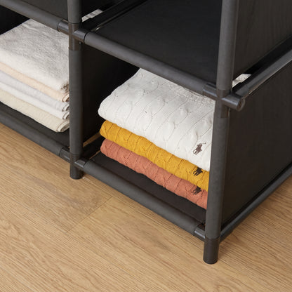 Portable Fabric Wardrobe With Dustproof Cover