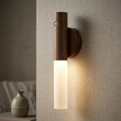 Rechargeable Wooden Magnetic Motion Sensor Light