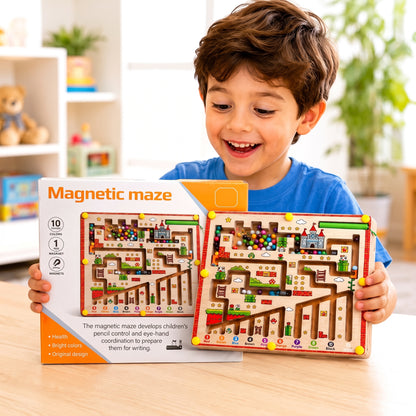 Wooden Bead Maze Puzzle Toy