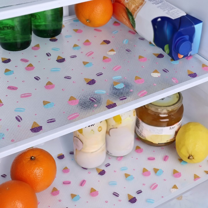 Anti-Slip Ice Cream PVC Drawer & Fridge Sheet Roll