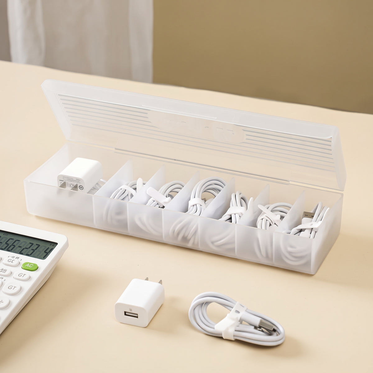 6-Compartment Desktop Storage Box