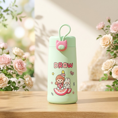 Cute Cartoon Double-Layer Water Bottle 300ML