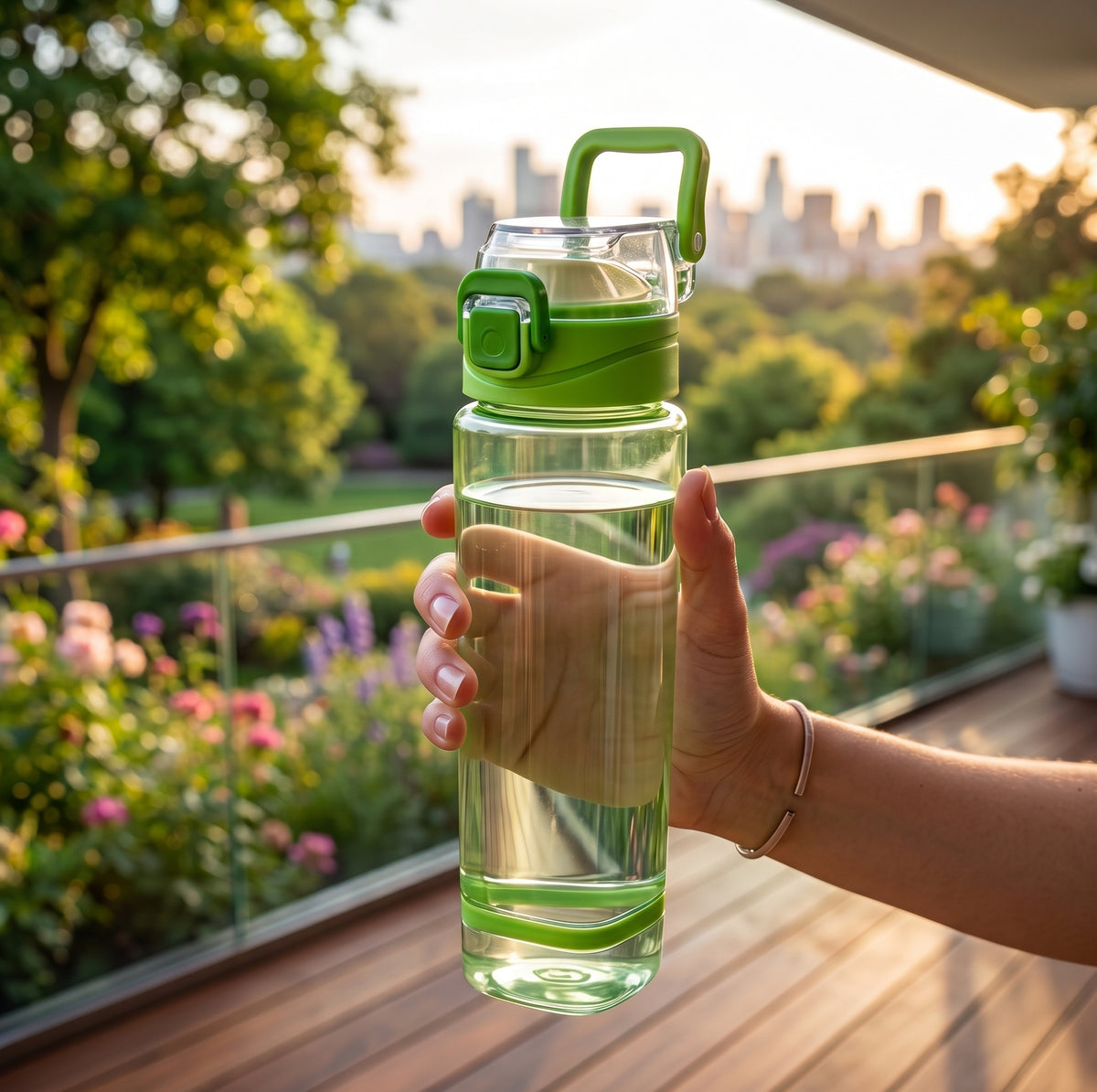 Portable Sports Water Bottle with Handle 800ML