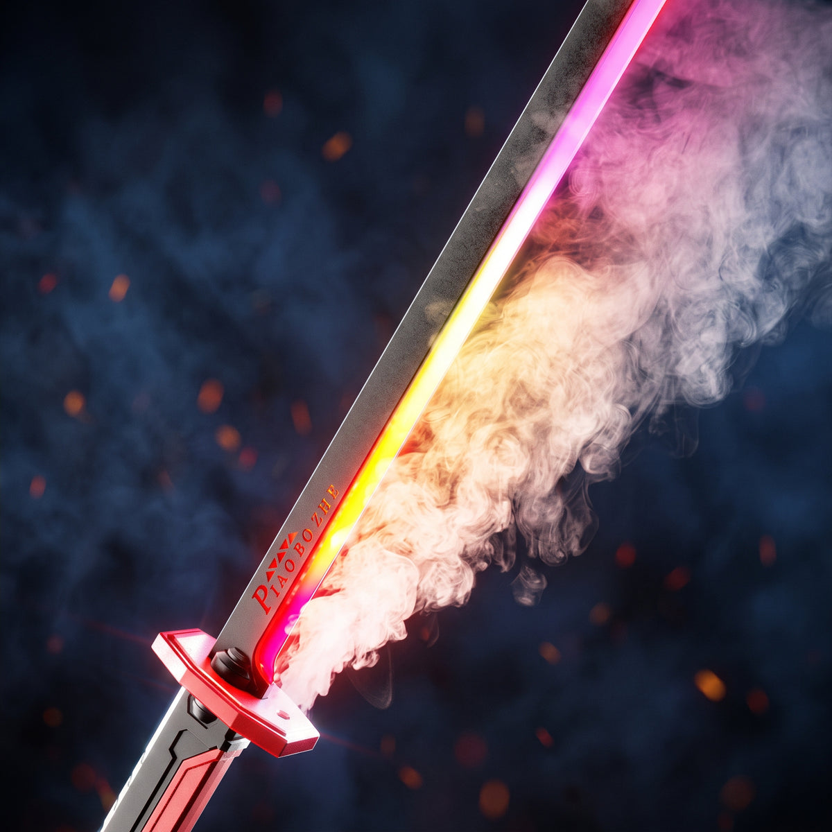 Colorful LED Sword With Smoke Effects